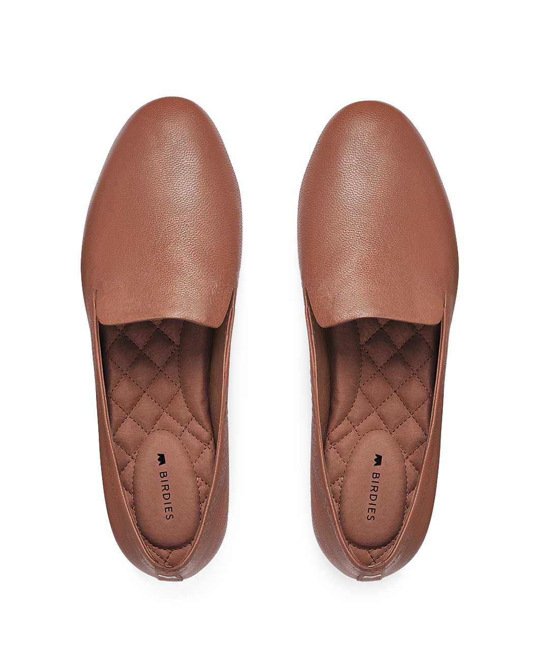 top view of the Starling in whiskey (light brown) Leather