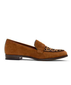 side view of the Starling 20 in Cheetah Print Calf Hair