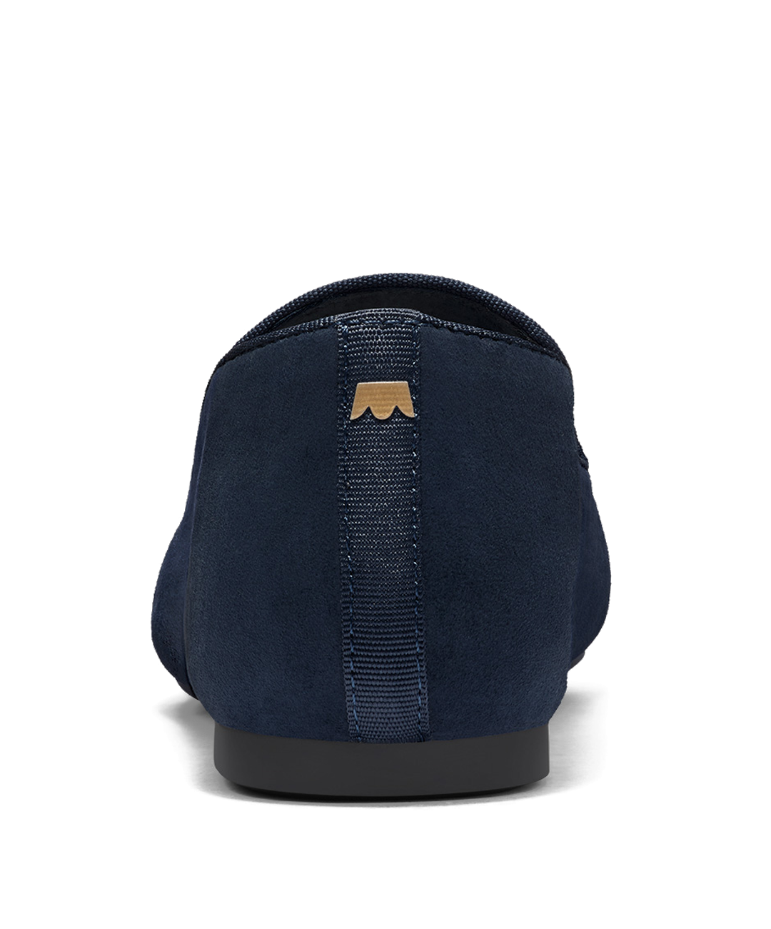 back view of the Starling in Navy Suede