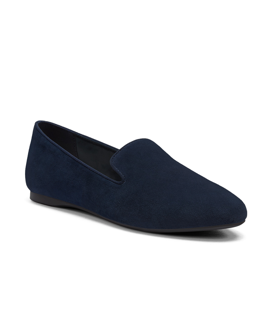 front 3/4ths view of the Starling in Navy Suede