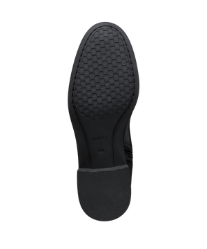 bottom view of the starling tall boot in black leather