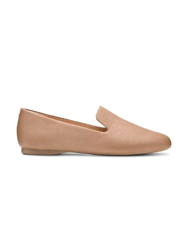 The Starling Tan Leather Flats | Birdies