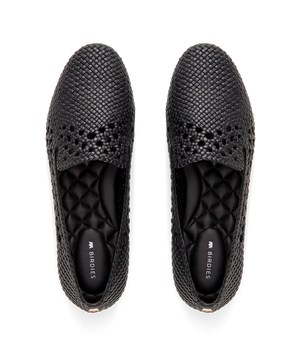 top view of the Starling in Black Woven
