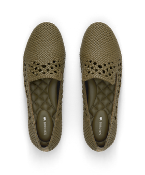 hover | top view of the Starling in Olive Woven