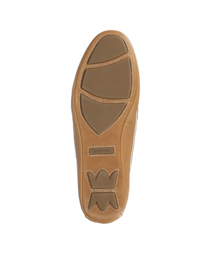 The Vesper Driver - Cappuccino Leather Raffia