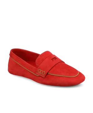 The Vesper Driver - Red Suede