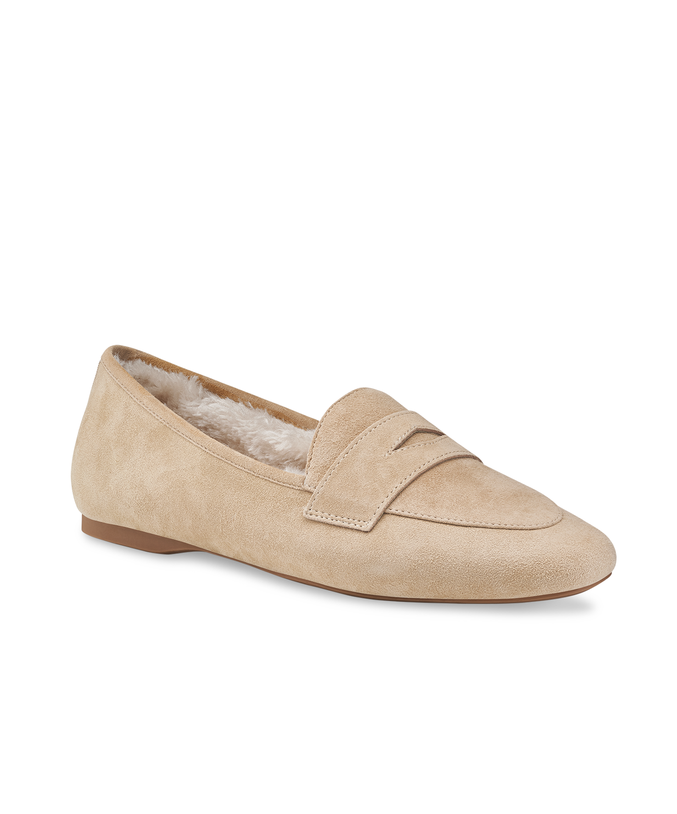 The Vesper - Biscuit Suede Faux Fur