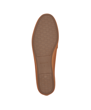 bottom view of the Vesper loafer in Cappuccino (brown) Leather