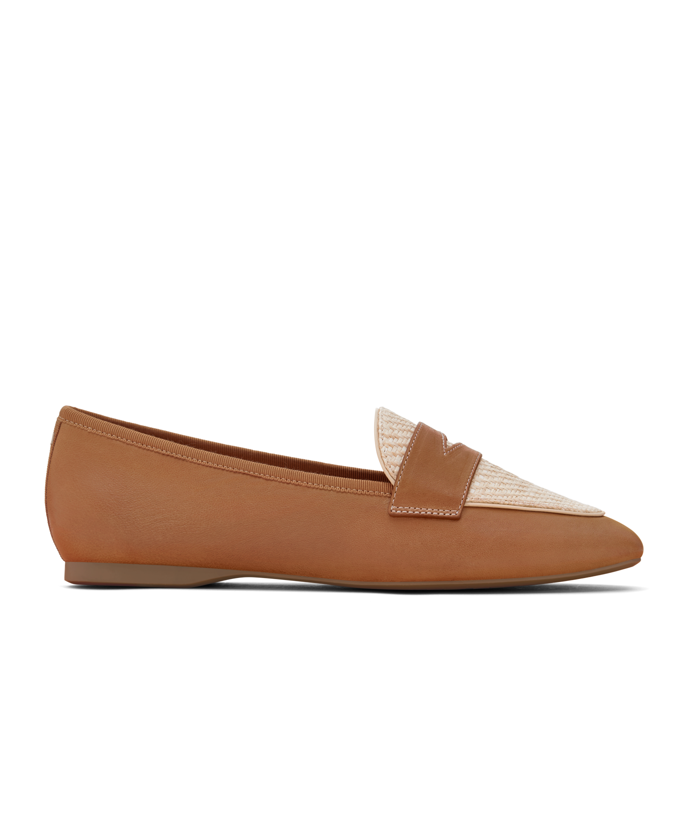 side view of the Vesper loafer in Cappuccino (brown) Leather
