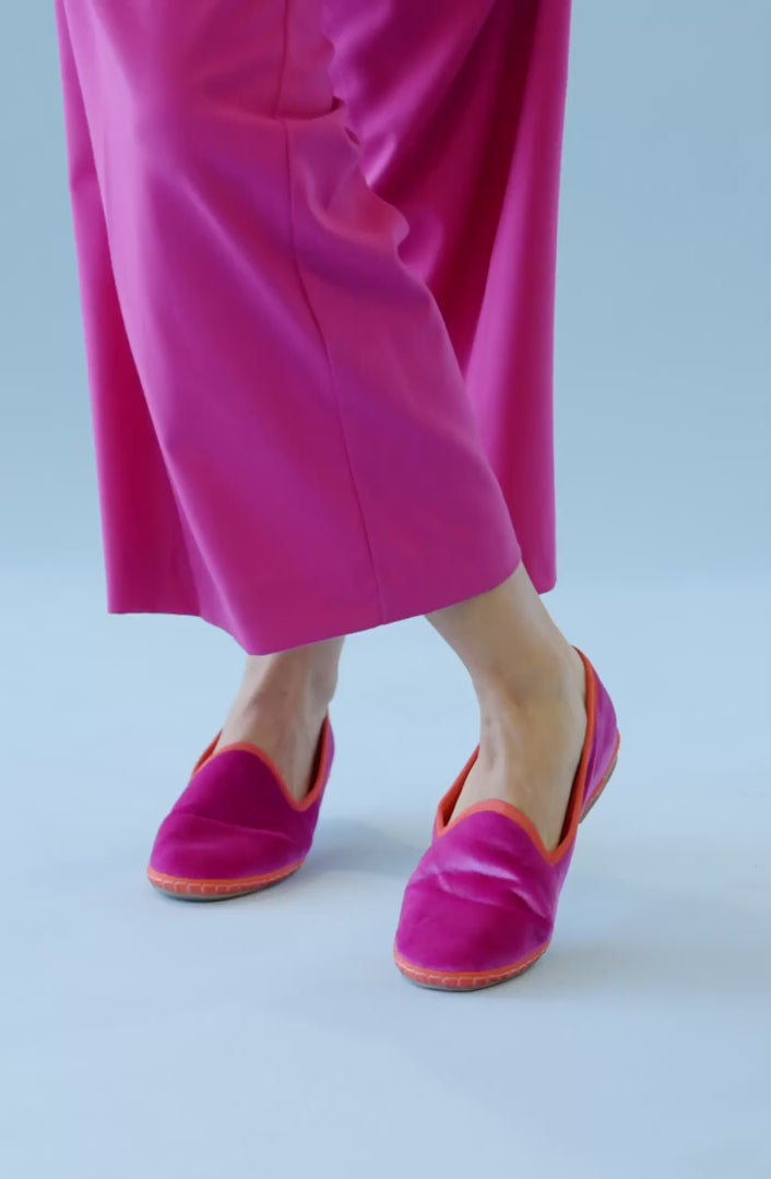 【PORTERNA】Obudi Toby Flat Shoes Nature Breeze Women's Flats, Round Toe Purple, Size 6